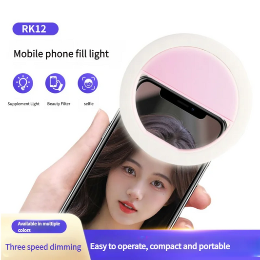 Multifunctional Adjustable Brightness Portable Selfie Lamp Computer Mobile Phone Live Broadcast Vlog Fill Light Video Light