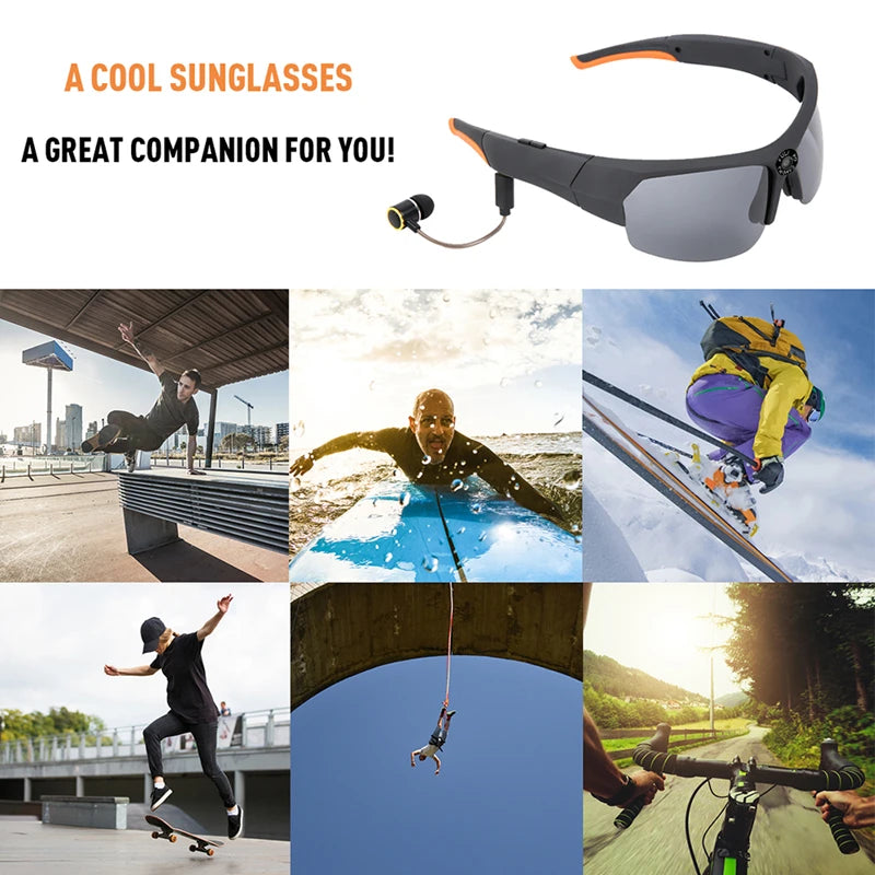 New Smart Glasses AI Intelligent Real-time Translation Bluetooth 6.0 Sunglasses Outdoor Sport Earphone Calling Music Eyeglasses