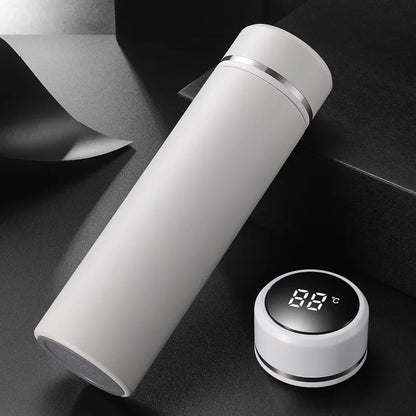500ml Stainless Steel Insulated Thermos Bottle 316 Intelligent Water Cup High-end Tea Cup Business Gift One Cup with Double Lids