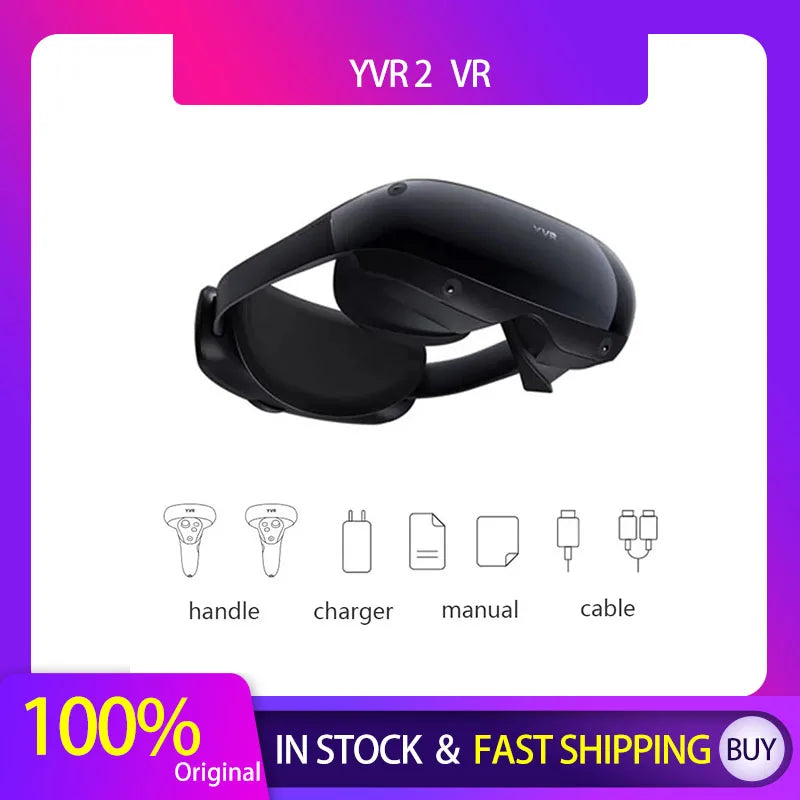 YVR 2 VR Headset Global Language All-In-One Virtual Reality Headset 3D VR Glasses