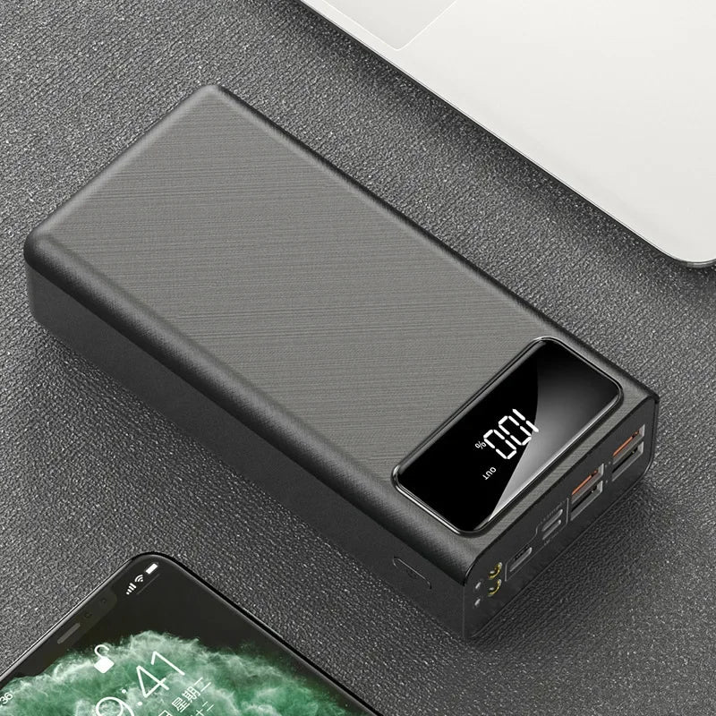80000mAh Large-capacity Charging Treasure  60000 Digital Display 5w Fast Charging Outdoor 100000 Mobile Power Gift Wholesal