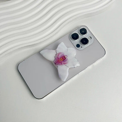 Phone Holder Folding Ring Phone Support Popular Style Internet Celebrity Orchid Acrylic Socket Grip Cymbidium Custom