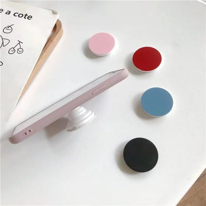 Finger Ring Holder Stand for IPhone 15 Samsung Support Telephone Mobilephones Grip Tok Folding Solid Color Pocket Socket Bracket
