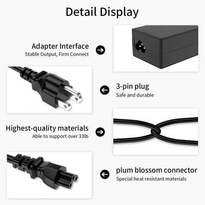 19V Charger for JBL Xtreme, Xtreme 2, Boombox 1 2 Waterproof Portable Bluetooth Speaker Replacement Power Cord