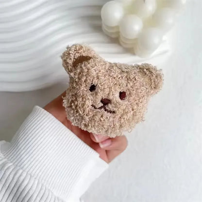 1PC Universal Cute Bear Phone Holder Funny Fluffy Plush Folding Gripfor iPhone Support Socket Pocket Finger Griptok Stand