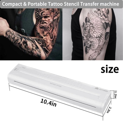 Yilong Portable Thermal Tattoo Transfer Printer Machine Bluetooth Smart Network Stencil Maker Line Drawing Photo Printing Copier