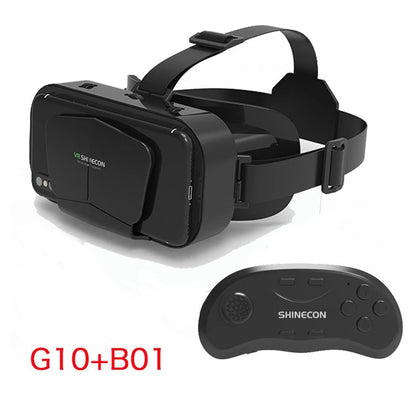 Xiaomi G10 4K Giant Screen Virtual Reality 3D Glasses Google Cardboard Box VR Helmet for 4.7-7" Phone Game Controller Player