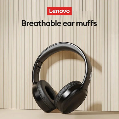 Choice Lenovo TH30 Wireless Headphones Bluetooth 5.3 Earphones Foldable Game Headset Sport Headphone with Mic Music Earbuds