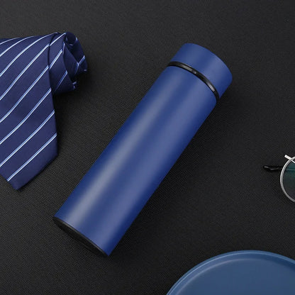 500ml Stainless Steel Insulated Thermos Bottle 316 Intelligent Water Cup High-end Tea Cup Business Gift One Cup with Double Lids