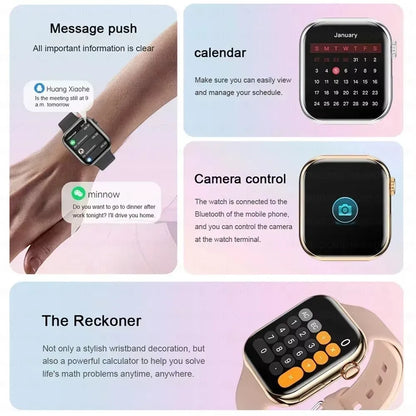New 2025 Original For Apple Watch 10 GPS Smart Watch Men Body Temperature Bluetooth Call NFC Sports Women SmartWatch for Apple