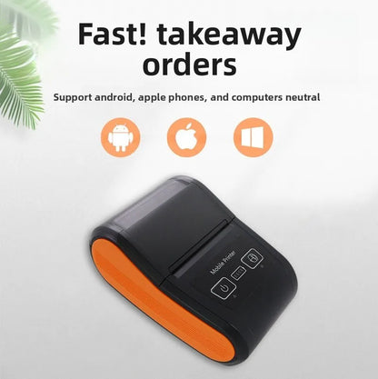 58M Thermal Printer Small Household Portable Bluetooth Inkless Printing 58mm Mini Printer