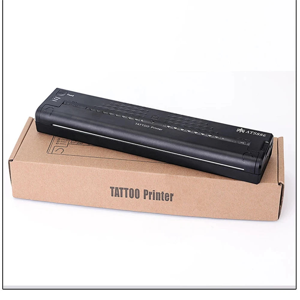 Yilong Portable Thermal Tattoo Transfer Printer Machine Bluetooth Smart Network Stencil Maker Line Drawing Photo Printing Copier