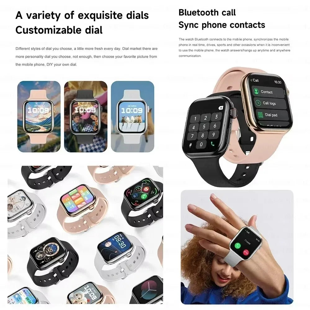 New 2025 Original For Apple Watch 10 GPS Smart Watch Men Body Temperature Bluetooth Call NFC Sports Women SmartWatch for Apple