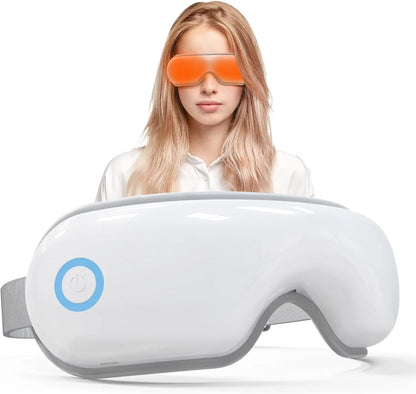 4 in 1 Airbag Eye Massager with Heat for Migraines Relief Smart Eye Mask with Bluetooth Music for Relax Eye Strain Improve Sleep