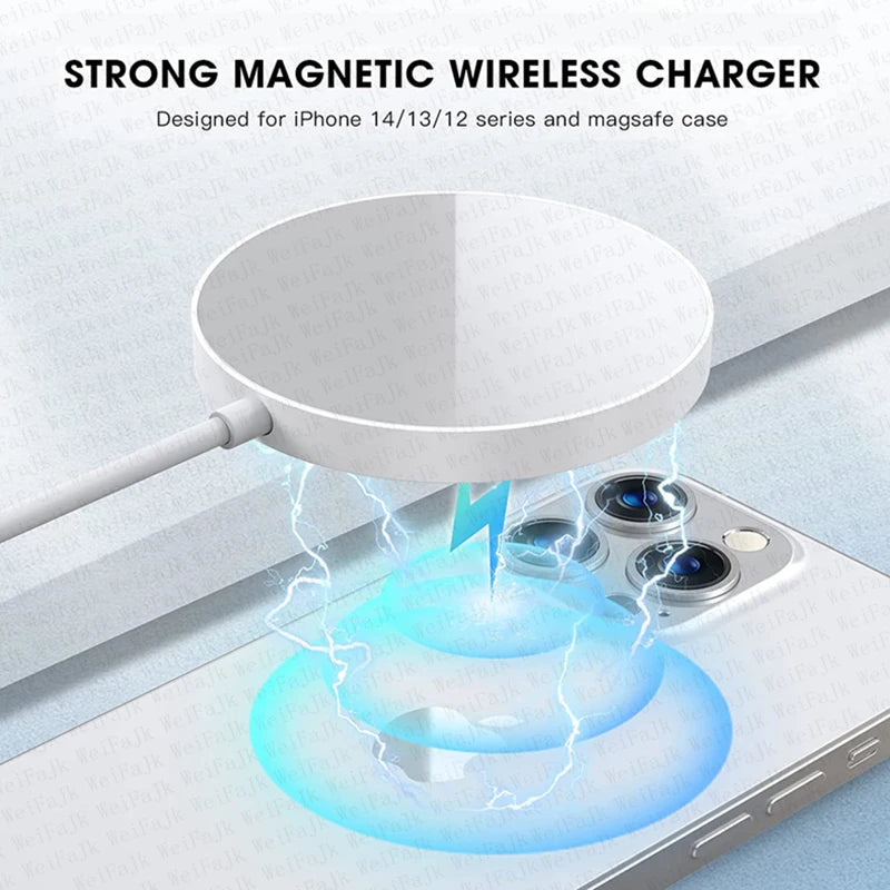 For Apple Magsafes Original 30W Wireless Charger For iPhone 11 12 13 14 15 16 Pro Max X XS XR Plus Fast Charging Magnetic Charge