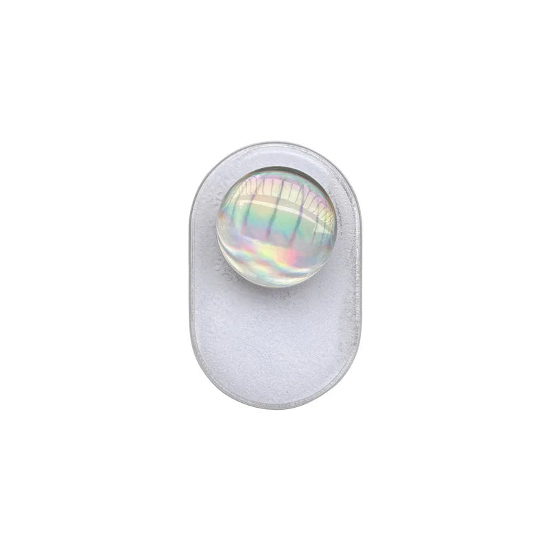 Luxury Glitter Laser Ball Quicksand Liquid Snowflake Magnetic Phone Grip Holder For Magsafe Socket Case Cover Bracket Stand
