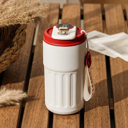 450ML Smart Thermos Bottle Digital LED Temperature Coffee Mug Stainless Steel Thermal Mug Tumbler Mug Portable Vacuum Flasks
