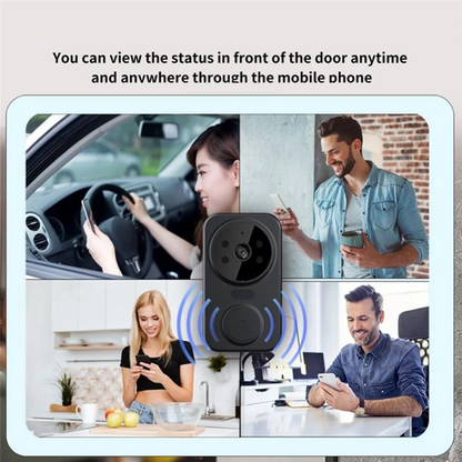 A10F-Tuya Smart Home Doorbell Camera WIFI Wireless Doorbell DC AC Battery Powered Camera Bell Smart Life Doorbell Camera