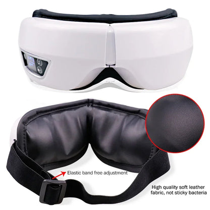 6D Smart Vibration Eye Massager Compress Eye Care Instrument Bluetooth Music Eye Massage Sleep Mask Eye Relax Fatigue
