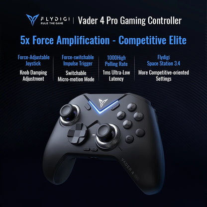 Flydigi Vader 4 Pro Gaming Controller With Hall Rocker Athletic Vibrate Trigger Switch 1000Hz Gamepad For Mobile Switch TV PC