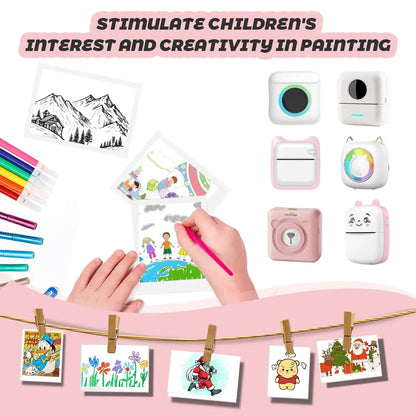 Mini Portable Printer Thermal Paper HD 57*25mm Universal Self-adhesive Roll Paper Label Sticker For Phone Printing Picture Photo