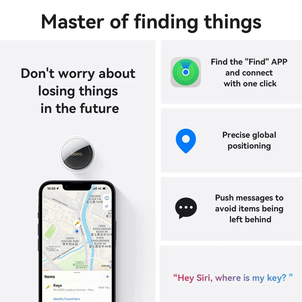 E91 Airtag Bluetooth GPS Smart Trackers Finder intelligent positioning Pet Dog Car key Wallet anti-lost device Find my