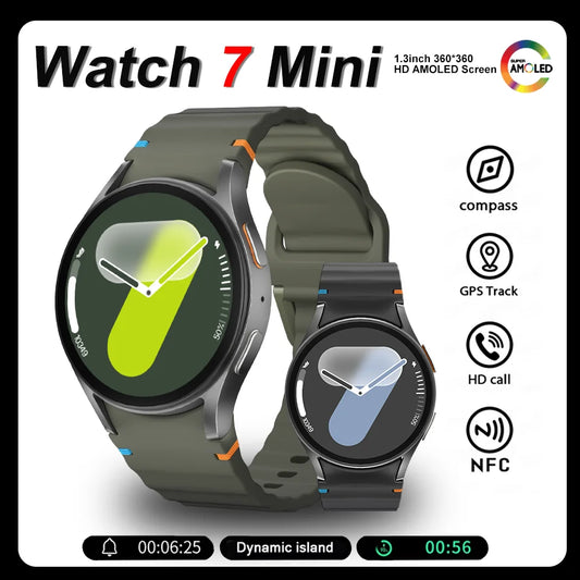 Watch7 Mini Smart Watch GPS Track AMOLED Screen Bluetooth Call Sports Watch Heart Rate Waterproof Smart Watch For Men And Women