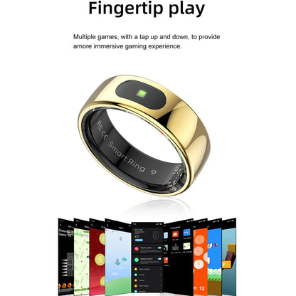 Smart Ring Men Women Temperature Health Monitor 5ATM Waterproof Music Video Control Sports Modes Rings Finger VS R02 R06 R09