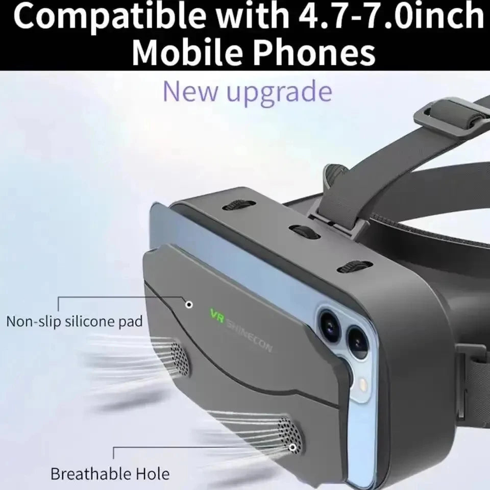 VR Glasses 3D Virtual Reality Headset Devices Helmet Lenses Goggles Smart For Smartphones Phone Cell Controller Mobile Game Viar