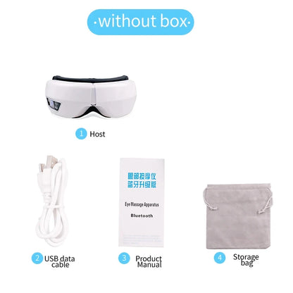 Smart Eye Massage Instrument Vibration Eye Care Massager Airbag Compress Bluetooth Music Eye Relax Fatigue Massage Sleep Mask