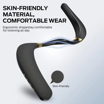 Monster Boomerang Neck Band Bluetooth Speaker 3D Stereo Sound Neckband Speaker IPX7 Waterproof Wireless Wearable Speaker