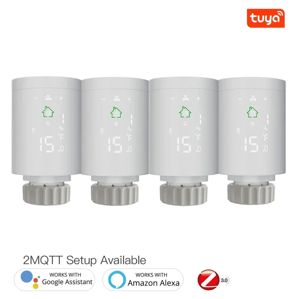 Tuya ZigBee3.0 Smart Thermostat Radiator Valve Programmable Thermostatic Radiator Actuator Temperature Controller Voice Control