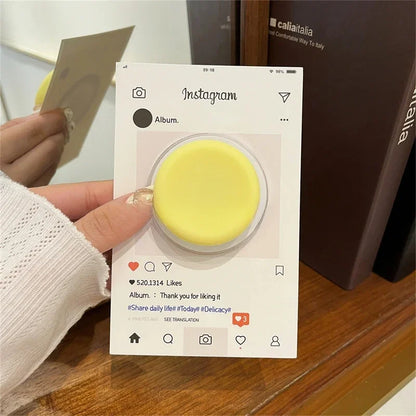Korea Cute Silicone PopSockets Magnetic Phone Griptok Grip Tok Stand for IPhone 16 15 14 13 12 11 Foldable  Holder Lazy Bracket