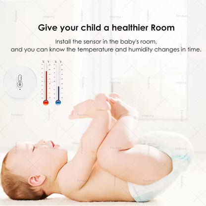 ZigBee Temperature And Humidity Sensor Remote Monitoring Hygrometer,Smart Home Automation,For Alexa Google Yandex Home Assistant