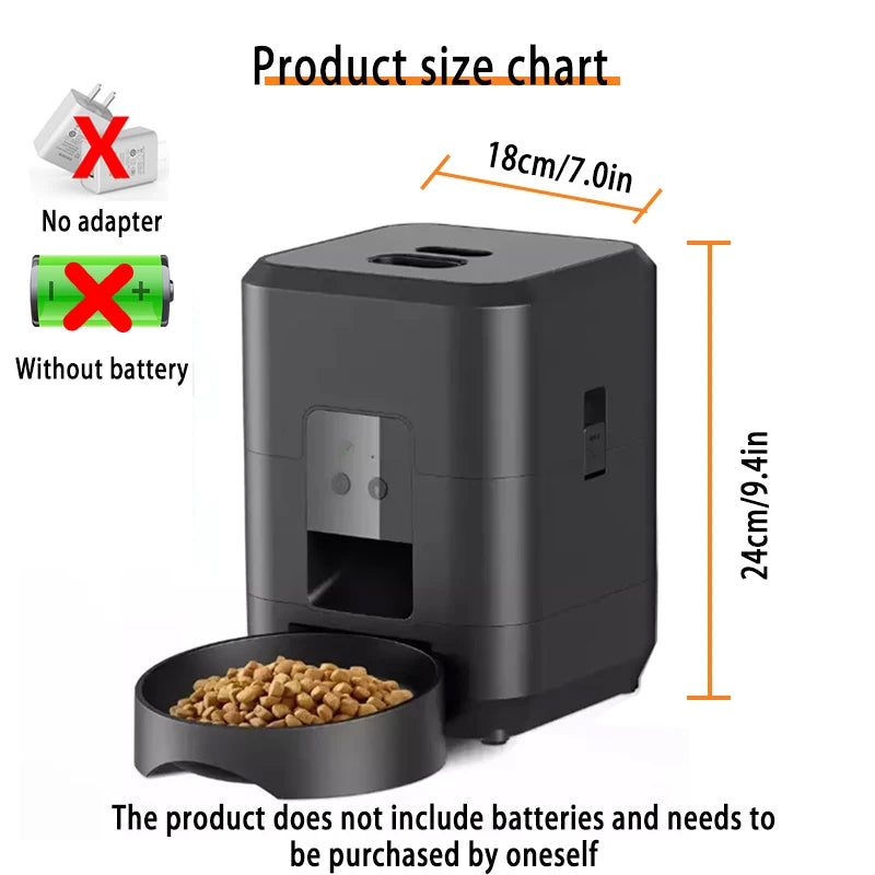 2L Smart Pet Feeder Automatic Cat Food Dispenser Cat Dog Bowl Automatic Cat Feeder Dog Slow Food Machine With Timed Quantitative