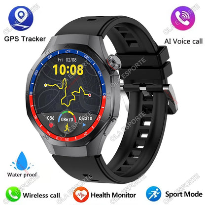 2025 New Watch GT5 Pro Smart Watch 1.5“ AMOLED Screen NFC GPS Tracker BT Calls Health Waterproof Smartwatch Men Women For Huawei