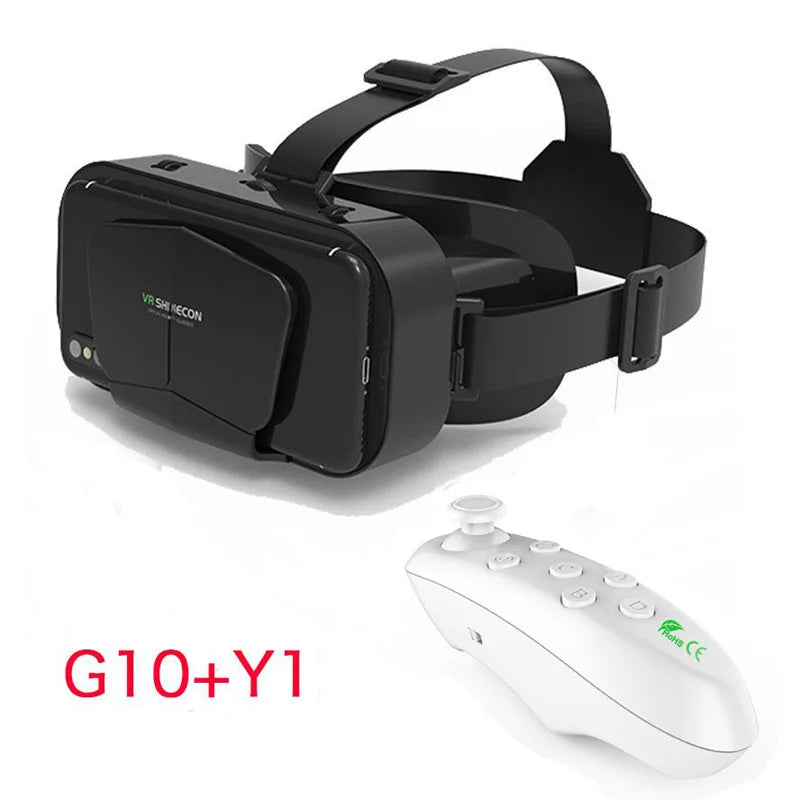 Xiaomi G10 4K Giant Screen Virtual Reality 3D Glasses Google Cardboard Box VR Helmet for 4.7-7" Phone Game Controller Player
