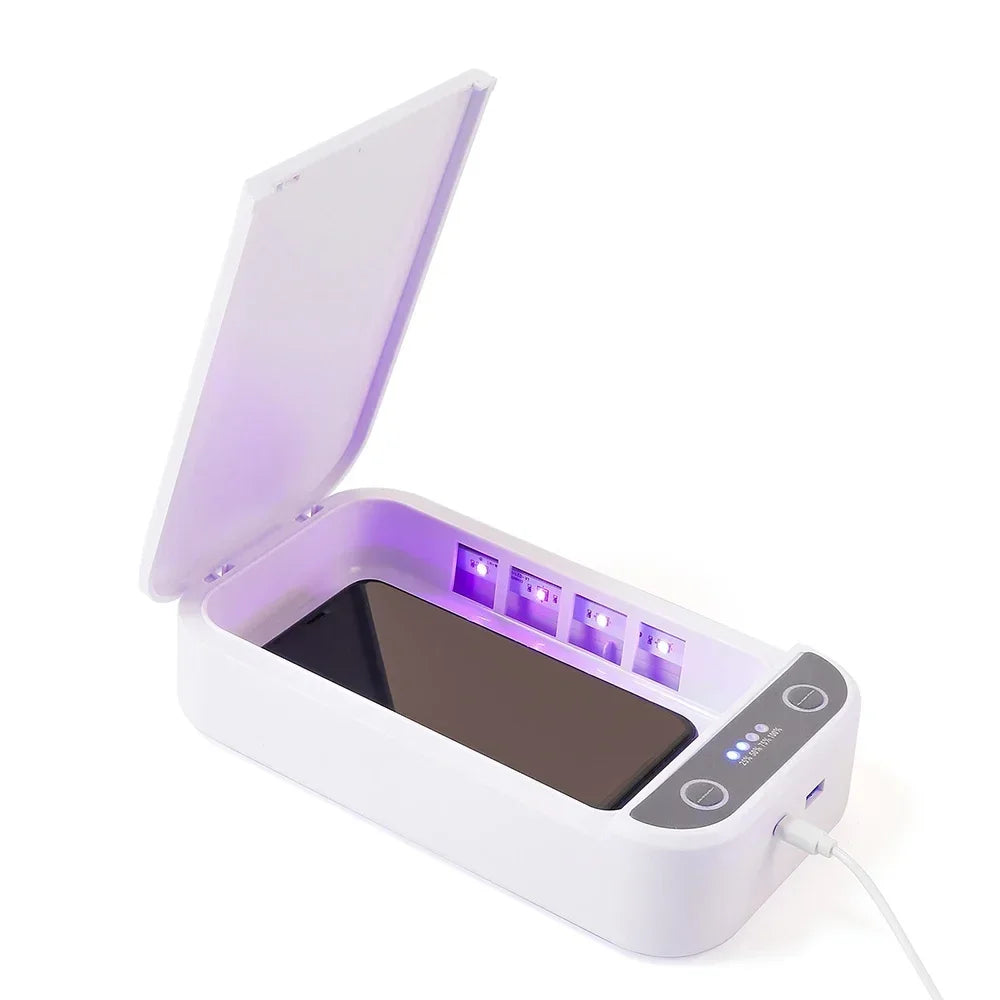 Multi Functional UV Disinfection Box for Mobile Phone Cleaning and Disinfection UV Sterilization for Smartpone Glasses Bottles