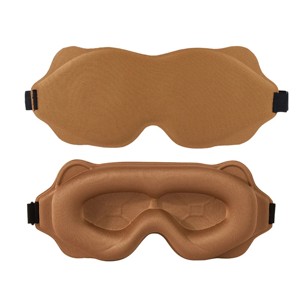 3D Sleep Mask Blindfold Sleeping Aid Soft Memory Foam Eye Mask Block Out Light Pressure Sensation Rest Relax Aid Adjustable Mask