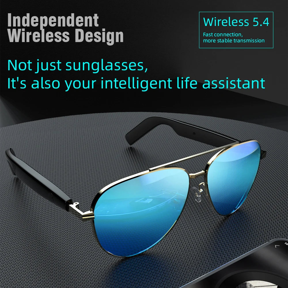 Smart Wireless Bluetooth Glasses Fashion Anti-Blue Light Glasses Multi-functional Music Playback Phone Answering Touch operation