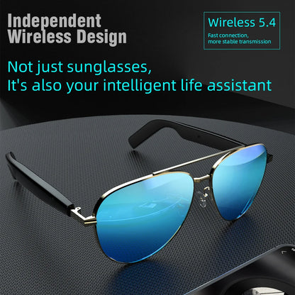 Smart Wireless Bluetooth Glasses Fashion Anti-Blue Light Glasses Multi-functional Music Playback Phone Answering Touch operation