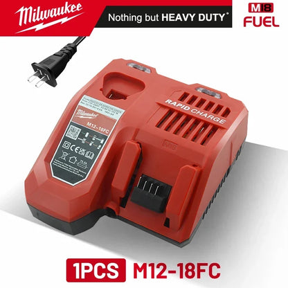 original Milwaukee M18 Power Tool Battery, Charger, 18V 6Ah Li-Ion M18B5 48-11-1860 48-11-1850 48-11-1840 48-11-1830 48-11-1820