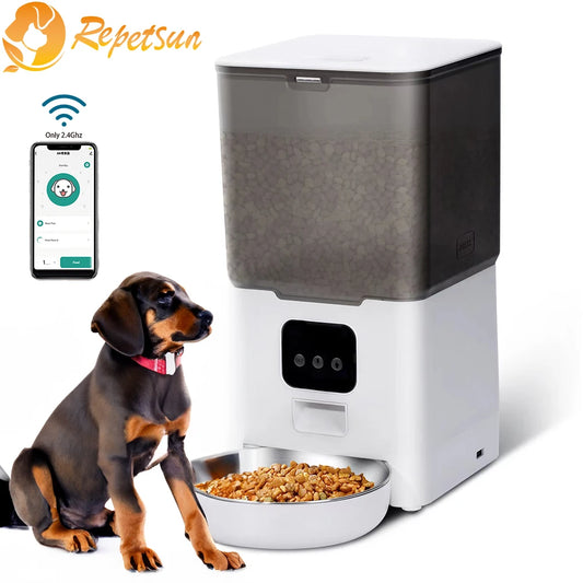 Tuya Smart APP Pet Feeder Cat Dog Food Dispenser Suitable For Small And Medium-Sized Cats And Dogs Mobile Phone Remote Feeding