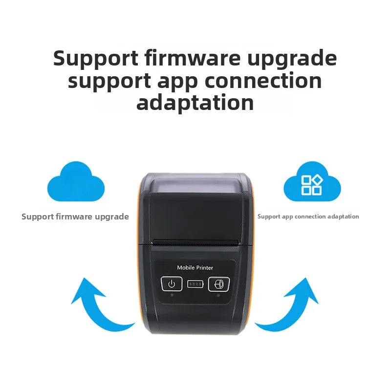58M Thermal Printer Small Household Portable Bluetooth Inkless Printing 58mm Mini Printer