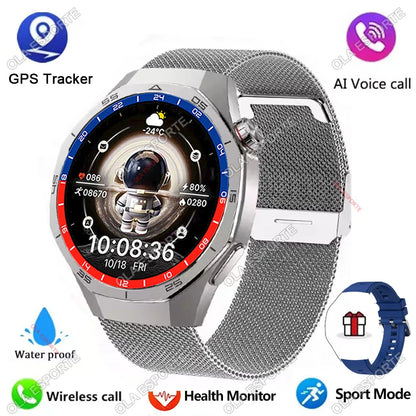 2025 New Watch GT5 Pro Smart Watch 1.5“ AMOLED Screen NFC GPS Tracker BT Calls Health Waterproof Smartwatch Men Women For Huawei