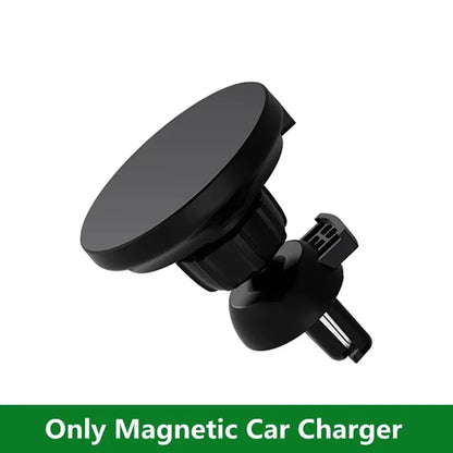 Magnetic Car Wireless Charger Stand Mobile Phone Chargers Holder for iPhone 15 14 13 12 Pro Max Mini Car Fast Charging Station