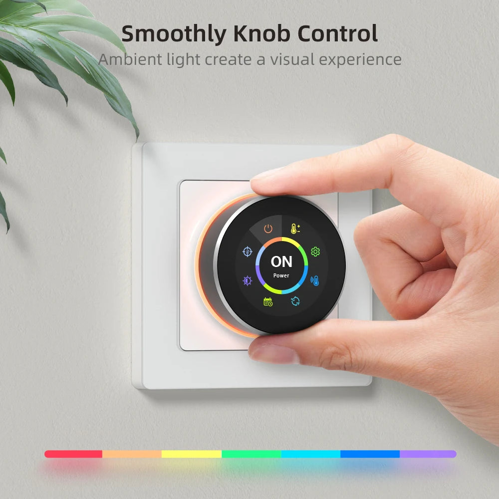 AVATTO Tuya WiFi Smart Knob Thermostat Temperature Controller For Water Gas Boiler Electric Heating Works With Alexa Google Home