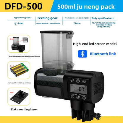 Jebao Fish Tank Aquarium Feeder Ornamental Fish Intelligent Large Capacity Timed Feeding Device