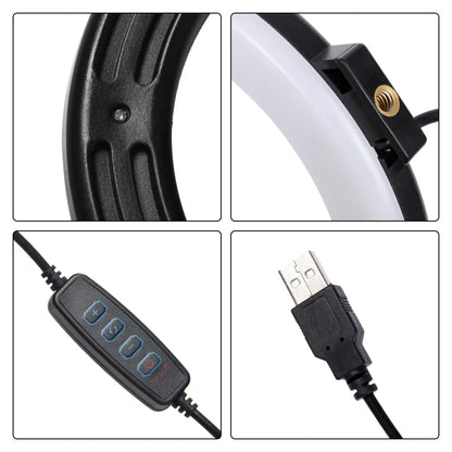 10" LED Selfie Ring Light Home Stuido Lighting Dimmable Round Lamp Tripod Trepied Makeup Selfie Ring Lamp Phone LIGHT FOR VIDEO