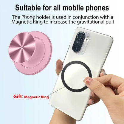 52 Magnet Magnetic Folding Mobile Phone Grip Holder Socket Pocket For Magsafe IPhone Samsung Safe Ring Finger Expanding Stand